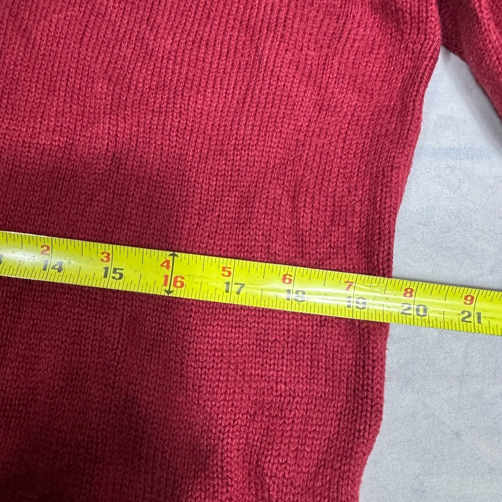 Croft & Barrow Mens Pullover Sweater Maroon Red Knit Crew Neck Winterwear Size L - Picture 14 of 16